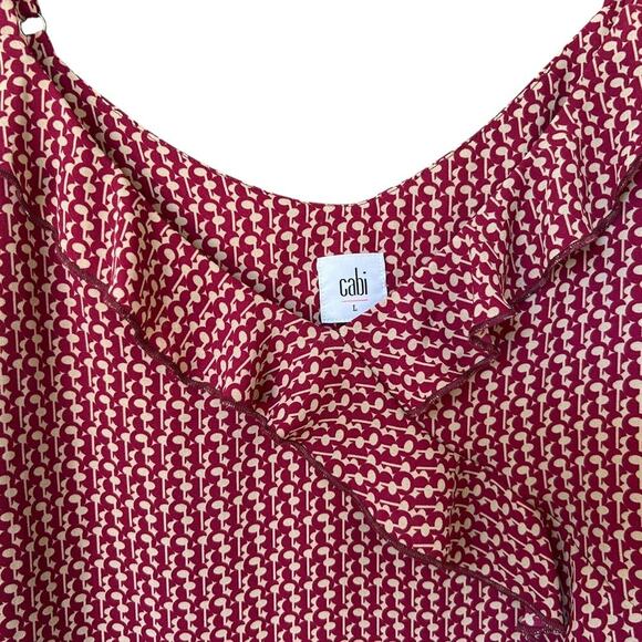 CABI Women's Fresco Cami Red Pink Size Large WAS $90 - Picture 3 of 5